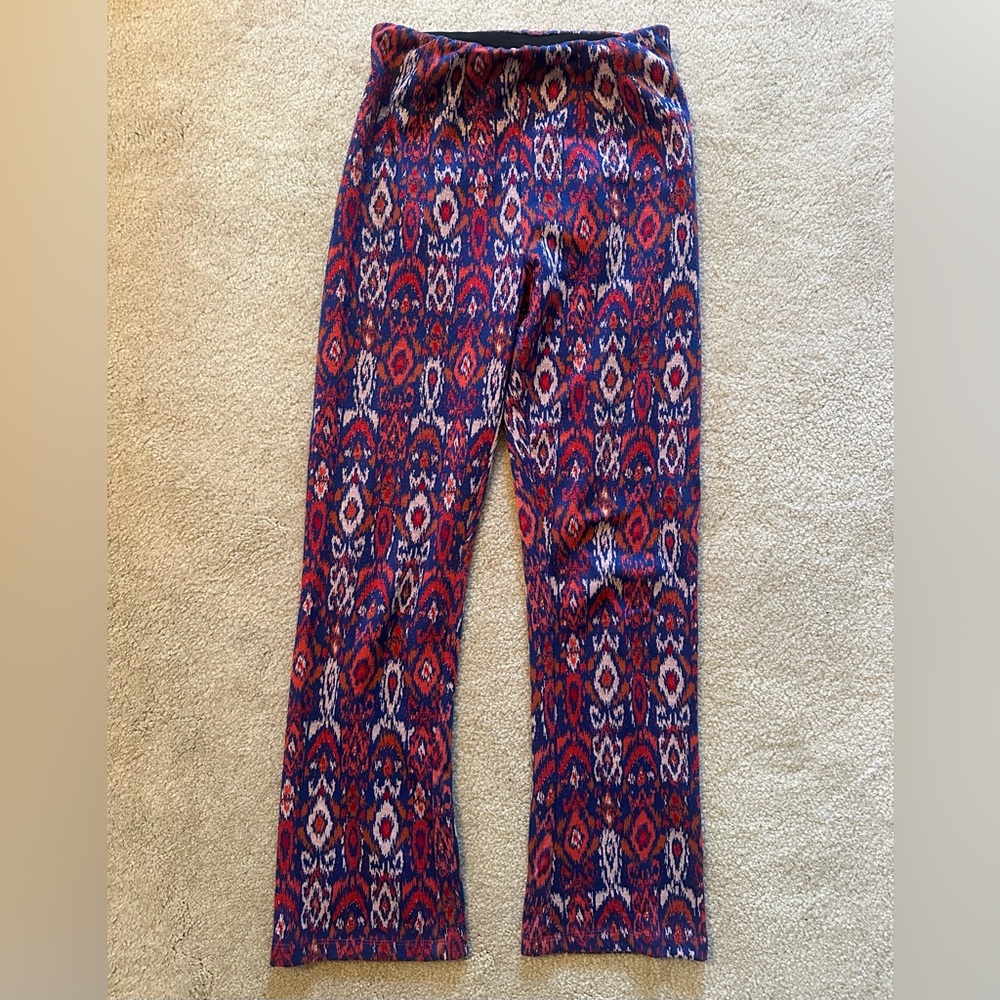 Free People multi colored tribal pull on cropped pants